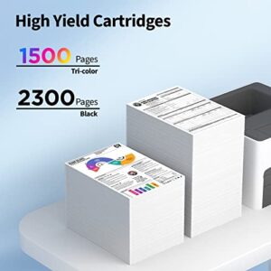 950XL 951XL Ink Cartridges Combo Pack Compatible for HP 950 951, Work for HP Officejet Pro 8600 8610 8620 Printers,High Yield, 5-Pack of HP Ink 950 951