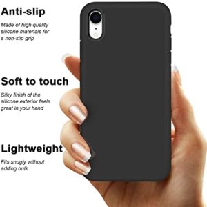 HHUAN Case for Xiaomi Redmi Note 11E (6.58") with 2 Tempered Glass Screen Protector. Ultra-Thin Black Soft Silicone Anti-Drop Phone Cover, TPU Bumper Shell Case for Xiaomi Redmi Note 11E - WMA30