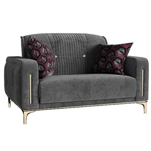 Ottomanson Angel Collection, Loveseat, Grey