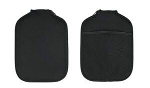 ytykinoy pack of 2 neoprene pickleball paddle cover pickleball racket sleeve (black)