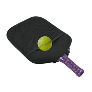 YTYKINOY Pack of 2 Neoprene Pickleball Paddle Cover Pickleball Racket Sleeve (Black)