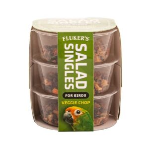 fluker salad singles veggie chop for birds 3 pack - includes attached dbdpet pro-tip guide