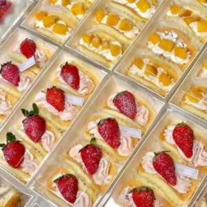 Ocmoiy Charcuterie Boxes with Clear Lids, 50 Pack White Bakery Boxes, Cookie Boxes, Small Treat Boxes for Pastry, Sandwich, Cupcakes, Strawberries, Dessert To Go Containers