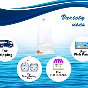 ALFA Fishery Bag Pack of 100 Flat Bottom Leak Proof Clear Plastic Fish Bags for Marine and Tropical Fish Transport 2 mil. (3" x 2" x 12")