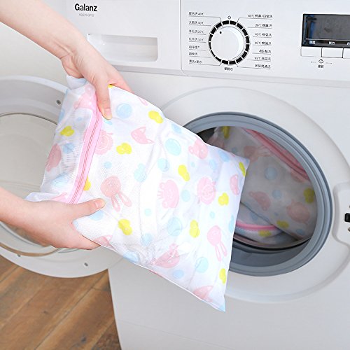 5PCS Laundry Mesh Bags Delicates Wash Bags for Washing Machine,Multi Size for Lingerie, Blouse, Pants, Bra, Underwear, Socks, Coat,Travel Laundry Bag