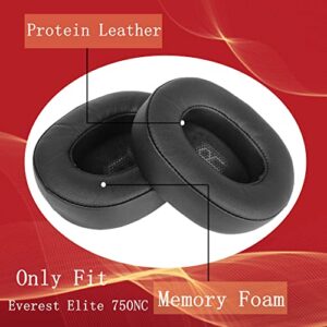 YunYiYi Everest Elite 750nc Earpads Replacement Compatible with JBL Everest Elite 750NC Noise Cancelling Headphones Protein Leather Memory Foam