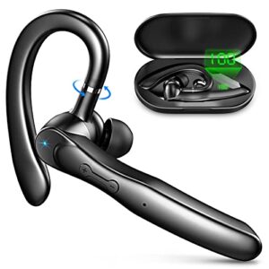 bluetooth headset wireless bluetooth earpiece 5.3 clear call with 2 enc microphone, 80hrs ultra long playtime hands-free earbuds for driving/business/office, compatible for ios/android cellphone 2023