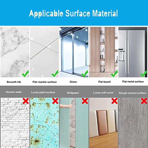 DARENYI 16"x12" Acrylic Mirror Sheet, Flexible Non Glass Body Mirror Tiles Large Self Adhesive Mirror Stickers for Bathroom Bedroom Home Wall Decor (1pc)