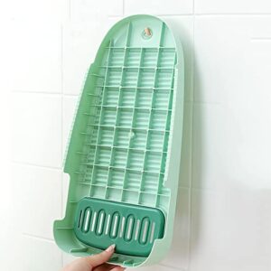 Emivery Portable Washboard for Laundry Mini Non Slip Underwear Sock Washing Board Plastic Clothes Washing Scrubbing Board for Home Bathroom Green