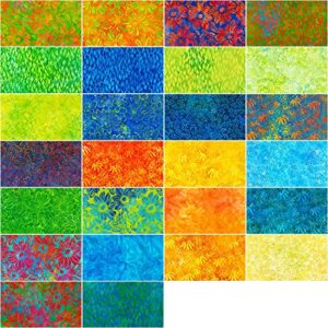 Lunn Studios Artisan Batiks Summer Zest Ten Square 42 10-inch Squares Robert Kaufman TEN-1070-42