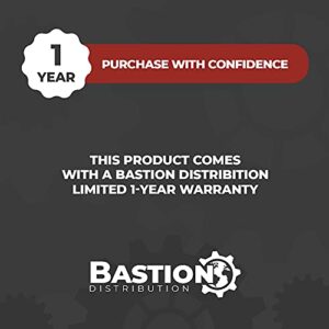 Bastion Electric Power Tongue Jack with Cover | Electric or Manual Operation | 3500LB A-Frame Capacity | 12V | Front LED | Trailers, Campers, RVs & Boats