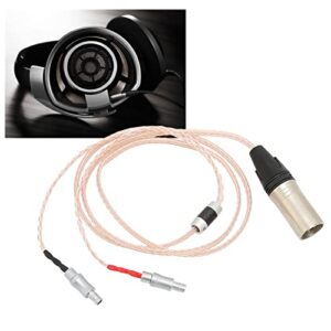 Yoidesu Headphone Cord, HiFi Headphone Cable Cable 4 Pin XLR Male Balanced Cable for Sennheiser HD800 HD800S HD820 1.2m/3.9ft