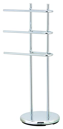 3 Tier Chrome Standing Towel Stand by Madison Home Products