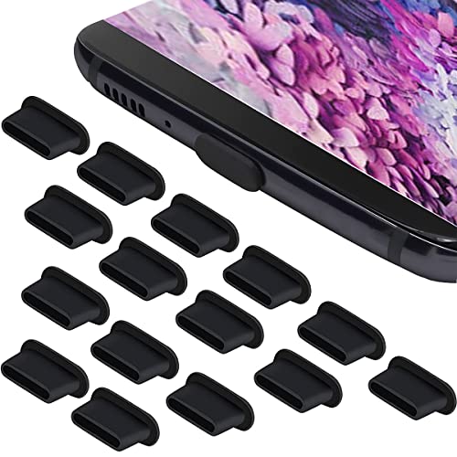 25PC USB C Dust Plug, Silicone Anti Dust Plug for USB Type-C, USB C Dust Cover for iPhone 15 Pro Max Plus, Samsung Galaxy S23 S22 S21 Ultra Plus, Z Fold, Google Pixel 7 8 Pro, OnePlus & Type C Device