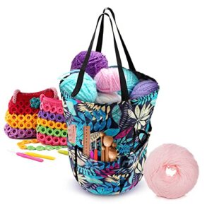 ma strap yarn storage tote bag knitting crochet bags organizer for knitting & crochet organizing