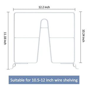 BTSD-home 8 Pack Wire Shelf Dividers Closet Dividers and Separators for Wire Shelves in Cabinet, Kitchen, Bedroom and Office