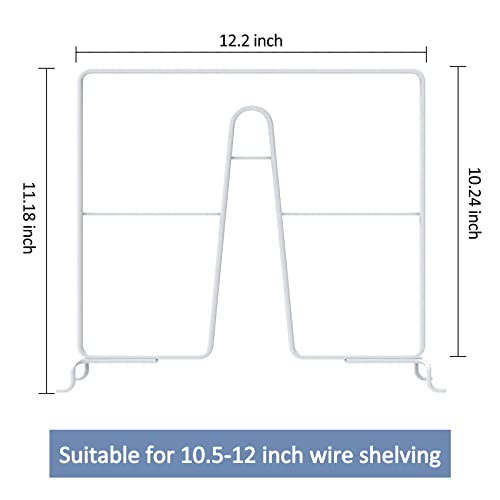 BTSD-home 8 Pack Wire Shelf Dividers Closet Dividers and Separators for Wire Shelves in Cabinet, Kitchen, Bedroom and Office