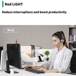 Yealink BLT60 Busylight, Compatible with WH62 WH63 WH66 WH67 Wireless DECT Headset, MP50 USB Teams Phone