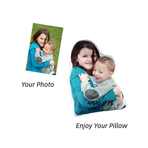 YMGifts Custom Human Photo Pillow Personalize with Your Loved Ones Photos Personalized 3D Human Picture Pillow 8inch