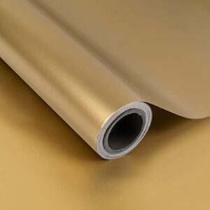 Packanewly Gold Matte Wrapping Paper with Cutline on Reverse - 30 inch x 100 Feet(250 sq. ft. ttl) Jumbo Roll for Gift Wrap, Shipping, Moving, Arts/Crafts, Table Cover | Bulk