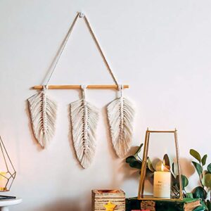 Ochine Macrame Wall Hanging Shelf Wall Towel Racks Boho 3 Tier Handmade Floating Shelves Toilet Paper Display Rack Farmhouse Towel Holder Plant Decor Shelf for Bathroom Kitchen Home Decor