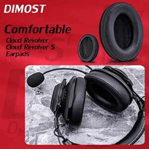 Cloud Revolver Upgrade Ear Pads for Cloud Revolver / Revolver S Headset I Thicker Enhanced Memory Foam - More Comfort by DIMOST