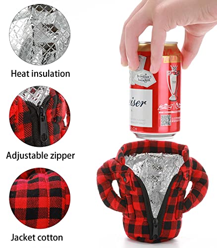 Beverage Jacket Can Cover Drink Insulated Coolers For 12oz Fun Gifts for Family and Fiends