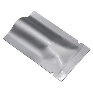 mitob silver mylar bags pure aluminum foil flat food storage bag 3.9 mil open top heat sealing vacuum pouch for coffee beans candy