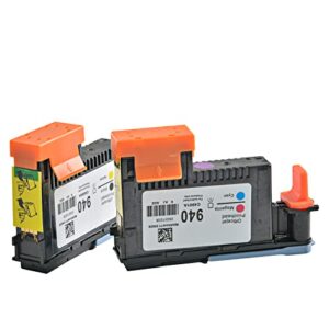 youtook compatible hp 940xl 940 c4900a c4901a remanufactured printhead for hp officejet pro 8000 8500 8500a 8500a plus 8500a printer 2-pack(black/yellow+cyan/magenta).