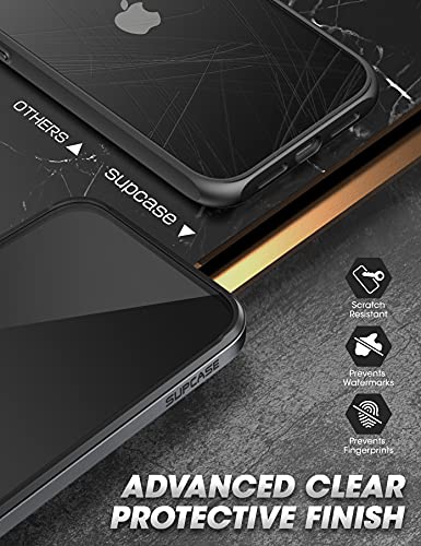 SUPCASE Unicorn Beetle Edge Series Case for iPhone SE (2020/2022) /iPhone 7 /iPhone 8, Slim Frame Clear Case with TPU Inner Bumper & Transparent Back (Black)