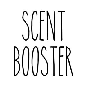 black - scent booster vinyl decal - skinny farmhouse style for laundry room - 5w x 5.5h inches - die cut sticker