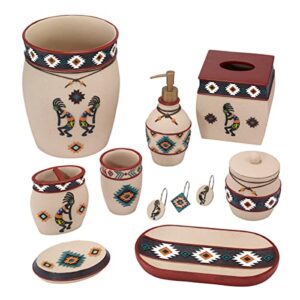 Avanti Linens - Wastebasket, Decorative Trash Can, Aztec Inspired Home Decor (Navajo Dance Collection)