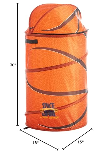 Idea Nuova Space Jam Orange Figural Storage Laundry Durable Hamper