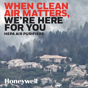 Honeywell InSight HEPA Air Purifier with Air Quality Indicator for Medium-Large Rooms (190 sq ft), Black - Wildfire/Smoke, Pollen, Pet Dander, and Dust Air Purifier