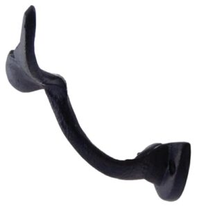 Navy Blue Whale Tail Cast Iron Wall Hooks, Wall Mounted for Hanging Coats, Purses, Towels, Hats, Beach Themed Wall Décor, Set of 3, 4.75 Inches High