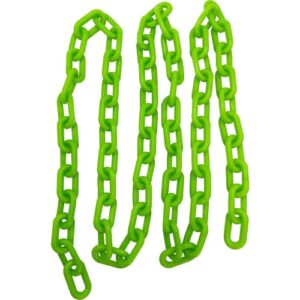 mandarin bird toys by m&m 2001 5ft medium green plastic bird toy chain - a long length of brightly colored plastic pet thrilling chain, lots of uses, great for med sized pets conure cockatiel lovebird
