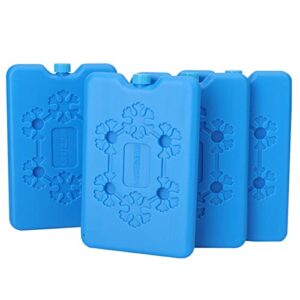 6 Pack Blue Ice Packs for Lunch Box ，Original Cool Pack， Slim & Long-Lasting Ice Pack for your Lunch or Cooler Bag