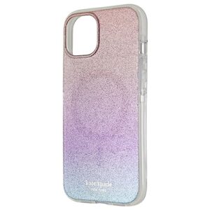 kate spade new york iphone 13 (6.1") ombre glitter hardshell case - shock-absorbent & multicolor