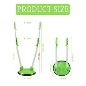 WishLotus Baggy Bag Holder, 2 Pack Plastic Retractable Adjustable Food Prep Bag Holder, Hands Free Freezer Bag Holder with Strong Base for Kitchen Support Bag Storage Food (2)