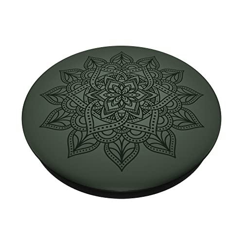 Mandala Alpine Green Phone 13 Pro Max Mandala Alpine Green PopSockets Swappable PopGrip