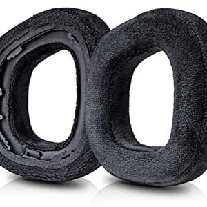 Sixsop HS80 Earpads - Earpads Compatible with HS80 RGB Wireless Headset Replacement Ear Pads/Ear Cushion/Ear Cups (Black Velour)