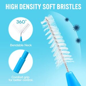 DGDFLDGC 120 Pcs Interdental Brushes for Cleaner Dental Tools, Braces Kit Braces Toothbrush Braces Care Tooth Cleaning Tool, Tooth Flossing Head Oral Dental Hygiene Brush