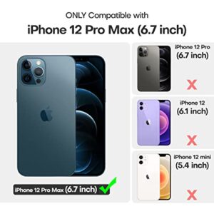 TOCOL 5 in 1 for iPhone 12 Pro Max Case, with 2 Pack Screen Protector + 2 Pack Camera Lens Protector, Liquid Silicone Slim Shockproof Phone Cover [Anti-Scratch] [Drop Protection], Brown