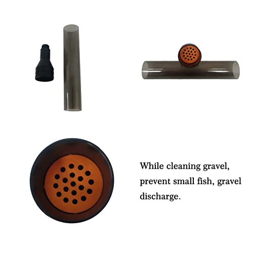 Carefree Fish Aquarium Gravel Cleaner 260GPH Water Changer Gravel Vacuum Tank Adjustable Length Cleaning Tools and Air Stone Brush