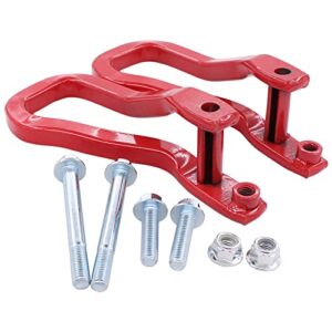 xtremeamazing 2pcs red front driver and passenger side tow hook kits for sierra 1500 2019-2021