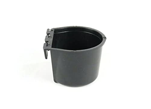 The ROP Shop | (Pack of 8) Black Cage Cup Hold 0.5 Pint / 8 fl oz to Hang Feed & Water for Pets