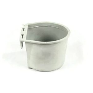 The ROP Shop | (Pack of 50) Gray Cage Cups Hold 0.5 Pint / 8 fl oz to Hang Feed & Water for Pet