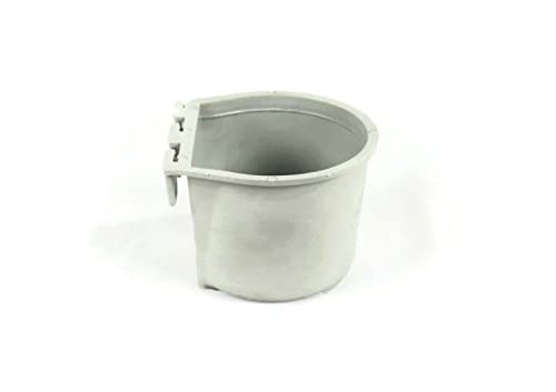 The ROP Shop | (Pack of 50) Gray Cage Cups Hold 0.5 Pint / 8 fl oz to Hang Feed & Water for Pet