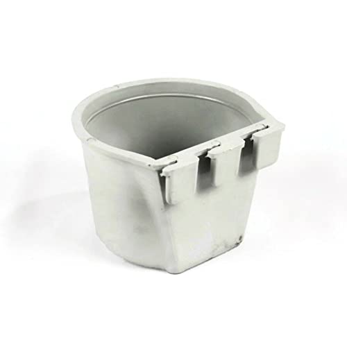 The ROP Shop | Gray Cage Cup Holds 1 Cup / 0.5 Pint / 8 fl oz for Hanging Feed & Water for Pets