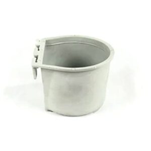 The ROP Shop | Gray Cage Cup Holds 1 Cup / 0.5 Pint / 8 fl oz for Hanging Feed & Water for Pets